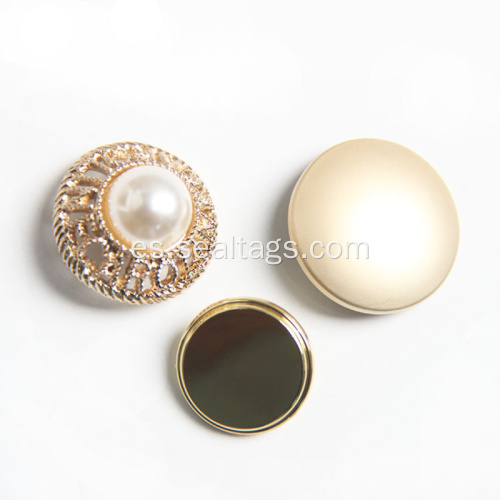 Botones metálicos de aleación de botón con forma de hongo para prendas de vestir
